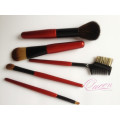 5PCS Red Nylon Hair Makeup Tools Косметическая кисть